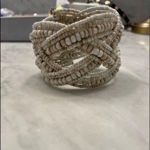Woven Cream Bracelet